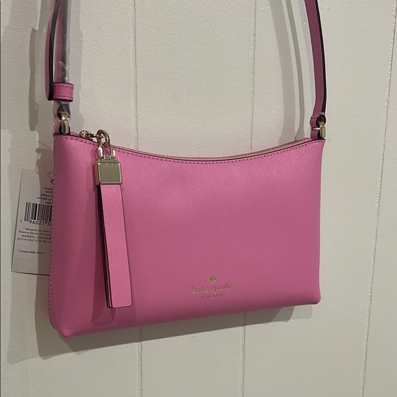 KATE SPADE Sadie Small Crossbody in Surf Pink Saffiano Leather NWT - Picture 4 of 14